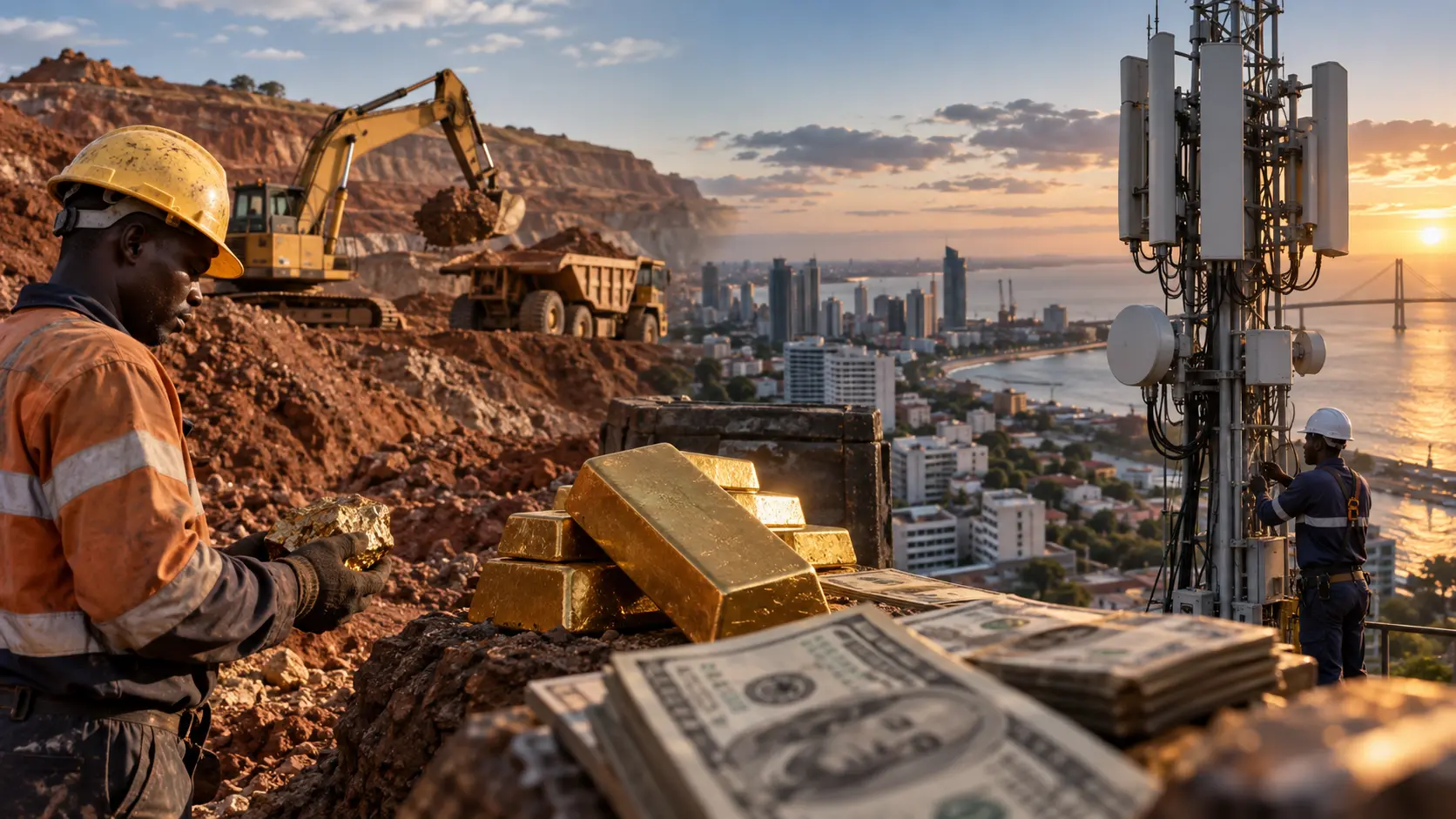 Produção de Ouro em Moçambique Cai 12% e Reservas Internacionais Enfrentam Desafios